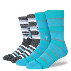 STANCE × WADE Men's Striped Lariet
Crew Socks - L new
